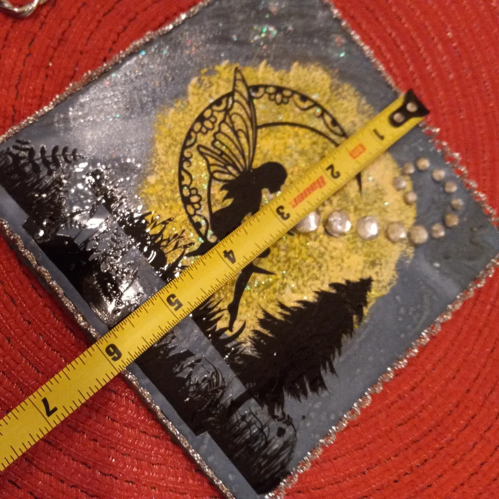 Hand Crafted Fairy Moon Tile - Picture 4 of 5